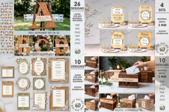 3D Wedding Mega Bundle Laser cut. Wedding decoration SVG Product Image 3