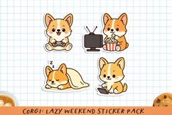 The Corgi Life Mega Sticker Bundle. PNG. Product Image 14