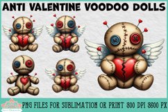 Anti Valentine Voodoo Dolls | Sublimation or Print Clipart Product Image 1