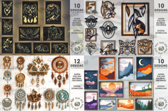 3D Present Mega Bundle Lasercut. Gift holder box. Home decor Product Image 3