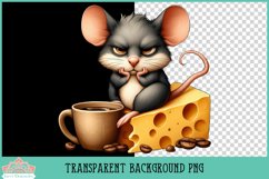 Grumpy Coffee Animals | Sublimation Clipart Product Image 2