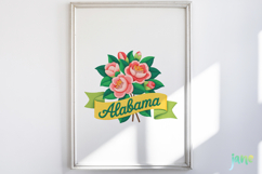 USA State Flowers Embroidery Clipart Product Image 4