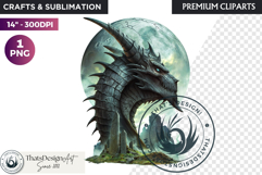 Fantasy Dragon Clipart, dragon PNG, Fantasy PNG Product Image 1