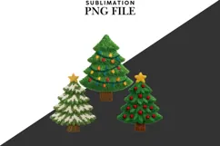 Christmas trees png design for T-shirts Product Image 2