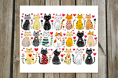 Valentine cat | 4 love Skinny tumbler designs Product Image 5