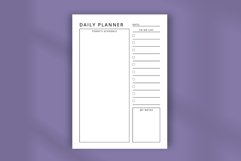 Minimal Daily Planner Template | Aesthetic Daily Planner Product Image 5
