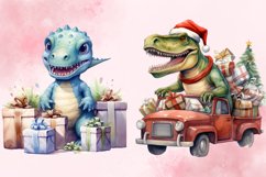 Funny Prehistoric Christmas Clipart Bundle, Christmas PNG Product Image 6