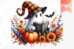 Halloween Ghost Sublimation - Halloween Clipart PNG Design Product Image 1