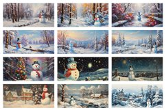 100 Snowman Mug Wrap Bundle, Christmas Sublimation, Santa Product Image 6