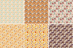 Autumn Seamless Digital Paper,Cozy Fall Pumpkin Leaf Pattern Product Image 5