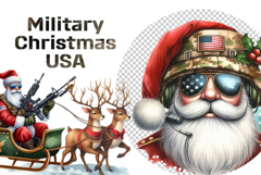 Military Christmas USA watercolor Product Image 6