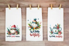 Warm Wishes. Christmas clipart. PNG sublimation Product Image 2