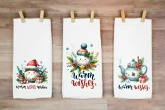 Warm Wishes. Christmas clipart. PNG sublimation Product Image 2
