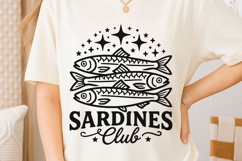 Sardines Club Svg, Sardine Fish Svg, Coastal Summer Svg. Product Image 6