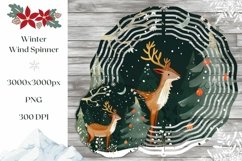 Snowflake Wind Spinner Design, Christmas Deer Wind Spinner Product Image 1