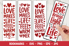 Warm Love Bookmark svg png Product Image 1
