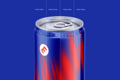 Sleek 355ml Aluminium Can Mockup Product Image 5
