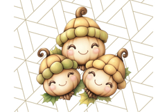 Fall Dinosaur PNG Clipart with Autumn Elements, Cute Dino Product Image 5