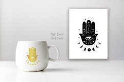 Hamsa Hand SVG, Evil eye svg, Hamsa Mystical Svg, Witchy svg Product Image 3