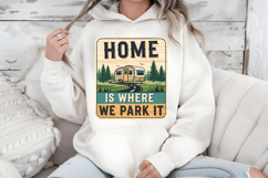 Home Is Where We Park It PNG, Vintage Camper Sublimation Product Image 5