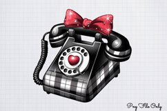 Red Black Glitter Plaid Clipart PNG Product Image 1