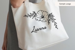 Hand Drawn Poppy Floral Corner SVG Product Image 5