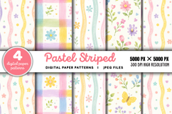 Pastel Striped Background JPG Product Image 1