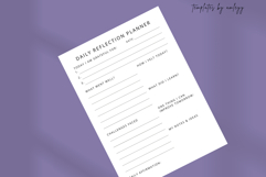 Minimal Daily Reflection Planner Template Editable Canva Product Image 5