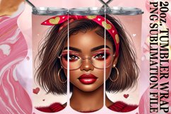 Magical Sublimation 20oz tumbler wrap, Love Girl Product Image 1