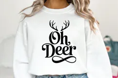 Oh Deer Svg | Christmas svg | Shirt Svg Product Image 5