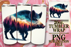 Joyful vibes 20oz tumbler wrap, Animals Art Product Image 1