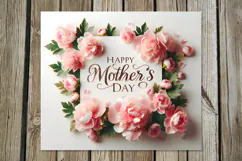 Mother's day flowers | 4 Skinny tumbler sublimation designs Product Image 5