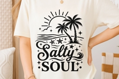 Salty Soul Svg, Summer Vibes Svg, Beach Vacation Svg. Product Image 6