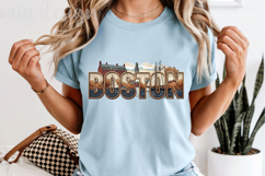 Boston Massachusetts PNG, Vintage Sailing Harbor Sublimation Product Image 5