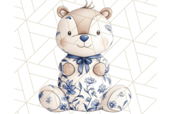 Cute Stuffed Animal Clipart, Chinoiserie Nursery Decor Png Product Image 5
