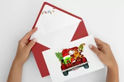 Christmas Thief with kids on a truck, Christmas Truck Product Image 5