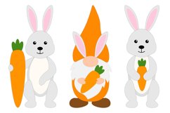 Carrot Patch. Bunny Carrot. Gnomes Carrot. Gnomes Bunny SVG Product Image 2