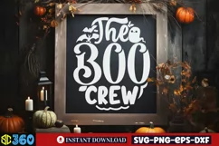The boo crew SVG, Halloween SVG, Retro Halloween SVG Product Image 3