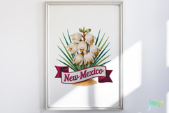 USA State Flowers Embroidery Clipart Product Image 2