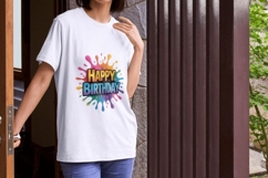 Birthday Splash Vibrant Celebration Text PNG Pack Product Image 5