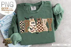 Spooky Ghost PNG, Preppy Halloween DTF Product Image 2