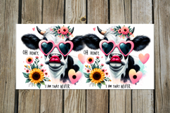 Cow &amp; flowers | 4 Mug watercolor sublimation designs Product Image 5