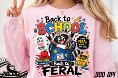 Back to School Back to Feral Raccoon PNG Product Image 5