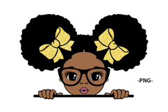Afro Boy and Girl with Glasses Clipart Bundle Product Image 5