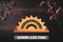 8 Rainbow Laser Cut File for Home Decor, Laser cut stand Product Image 6