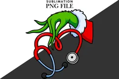 Christmas nurse png design for T-shirts Product Image 2