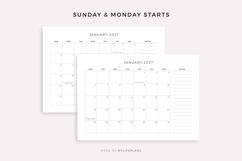 2027 Monthly Planner with Holidays, Landscape, Printable Product Image 5