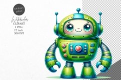 Robot clipart, Nursery clipart, Kids sublimation Product Image 1