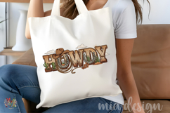 Howdy PNG, Western Cowboy Sublimation Design Product Image 5