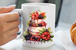 Christmas Cake Clipart, Christmas Cake Clipart Product Image 5